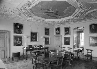 Interior view of Balcaskie House showing dining room.