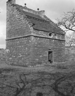 Preston Tower and dovecot. General view.