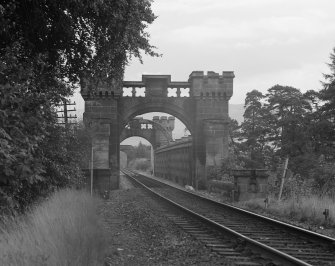 Blair Atholl, Tilt Railway Viaduct.
General view as seen from approach from North-West.