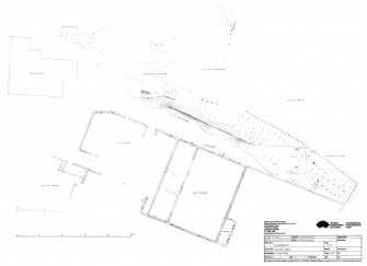 Kennetpans ground plan showing Distillery building, Malt barns, remnants of piers and harbour area