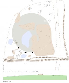 HES Survey and Recording Illustration: Plan of Cairn Ennit. 