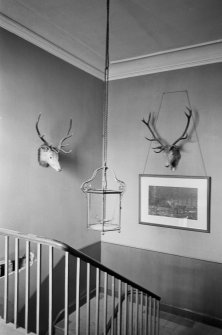 Interior view of Abergeldie Castle showing staircase.
