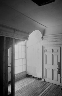 Interior view of Abergeldie Castle showing room in top storey of tower.