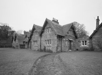 Kingscavil Cottages, view from N.