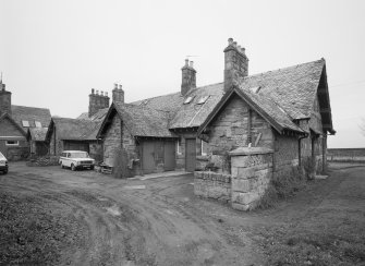 Kingscavil Cottages, view from SE.