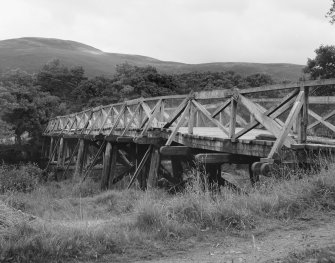 Garve Wooden Truss Bridge, general view from West.