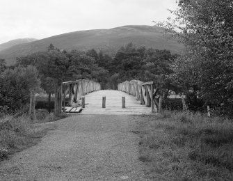 Garve Wooden Truss Bridge, carriageway viewed from South West