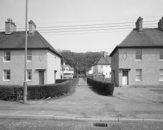 Inchinnan, Beardmore Cottages, view from SW.