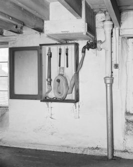 Aberdeen, Berryden Road, Millbank Mill, Corn Mill, Interior.
2nd Floor. North Wall. Detail of fire fighting equipment.