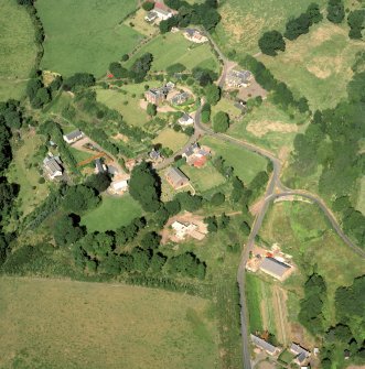 Oblique aerial view of Kinnaird Village.