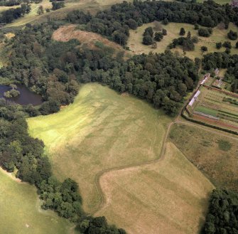 Oblique aerial view