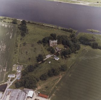 Elcho Castle.
General aerial view.