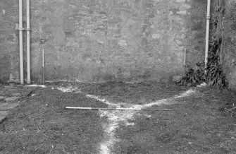 Kellie Castle Excavations
Black and white prints
Frame 1 - Trenches 4 and 5 before excavation. From north

