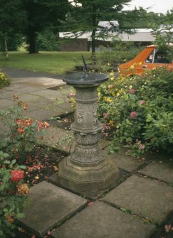 General view of the sundial by Robert Hart at Jordanhill.
