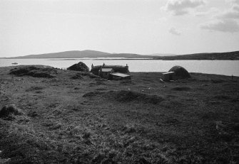 Cottages at Laimrig Ruadh, Berneray, Harris Parish, Western Isles