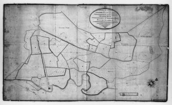 Photographic copy of drawing showing plan of Dalquharran grounds.