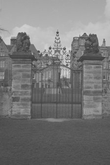 St Leonard's Oliphant Memorial Gates, South Aspect, N E Fife, Fife