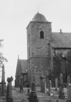 View of W end of Prestonkirk Parish Church, East Linton, from S.