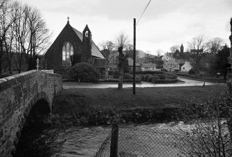 Barr Parish Church, view from Gregg Bridge, Barr, Ayrshire