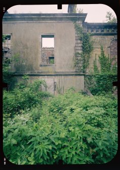 View from NW showing remains of pavilion, Mavisbank House..