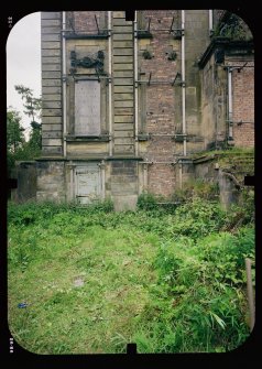 View from NE showing stabilised remains of main block, Mavisbank House.