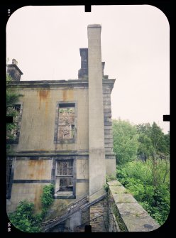 View from SE showing remains of pavilion, Mavisbank House.