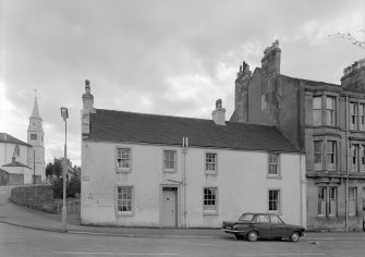 View of the Old School House, 53 Gilmour Street, Eaglesham, from north west.