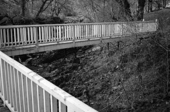 Raehills footbridge at Wallaces Loup, Johnstone parish, Annandale and Eskdale, Dumfries and Galloway