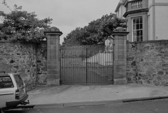 Johnston Lodge, Back Dykes, gate piers, Anstruther Easter parish, Fife