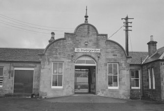 Invergordon Station, entrance, Invergordon, Highland