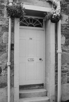30, 32 High Street- doorpiece & fanlight, N. E Fife, Fife