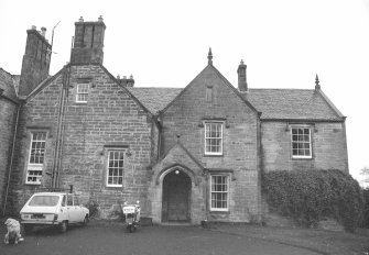 Main entrance, Upper Kinneddar House, Saline, Fife