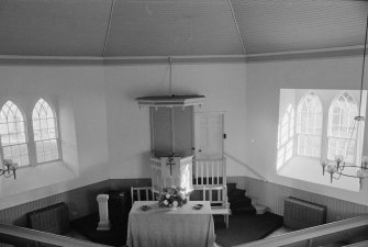 Interior, showing pulpit,  Kilmorich Parish Church, Cairndow, Lochgoilhead and Kilmorlich, Argyll & Bute 