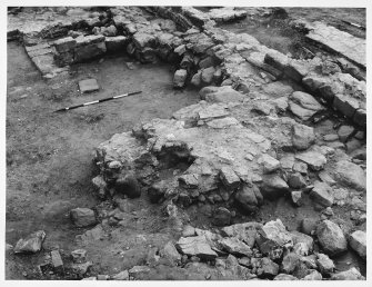 Detail of archaeological excavations, Kilwinning Abbey, Kilwinning, North Ayrshire  