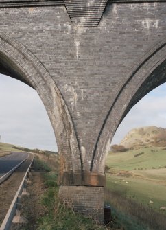 Loudounhill Viaduct. View from SW of SE end of viaduct.