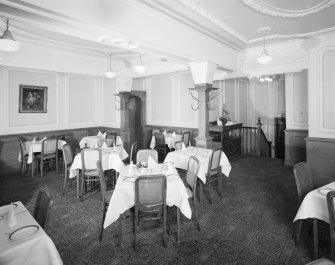 Uddingston.  Main Street. Tunnock's Tea Room. Interior.
View of first floor tea room.