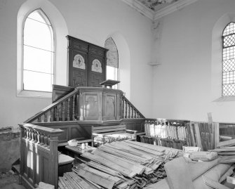 View of pulpit, from south east