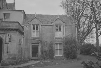 Kirkhill House, elevation to front of north wing, Newton Mearns, Eastwood