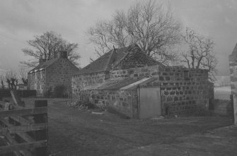 Mill of Clackriach, south elevation and farmhouse, Old Deer Parish