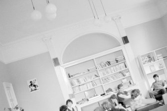 Wallacehall Academy, interior, ground floor south-west room, Closeburn