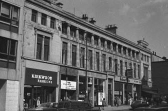 336-356 Sauchiehall Street, Glasgow, showing the Thompson building facade, and including Kirkwood Fashions and Third Eye Centre