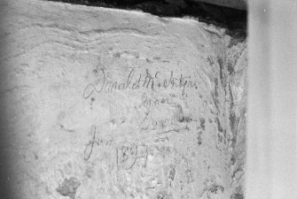 Kilmeny Church Signature on window arch, Kilnarrow & Kilmeny Parish