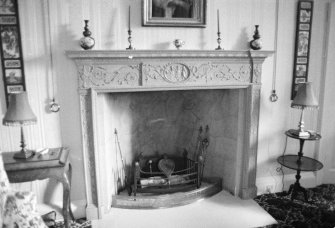 Kilravock Castle, Drawing Room, chimney piece, Croy and Dalcross parish, Nairn, Highlands