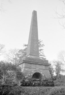 Mount Kedar, obelisk base, Mouswald Parish