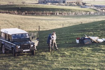 Mr D Cowley (RCAHMS) with Mr Douglas Patterson