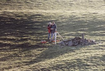 Commission at work: Mr I Parker and Mr R Shaw with GPS at base station.