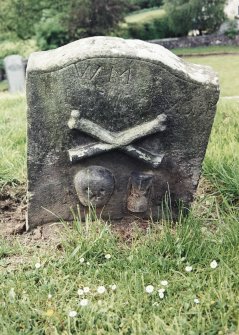 Detail of headstone.