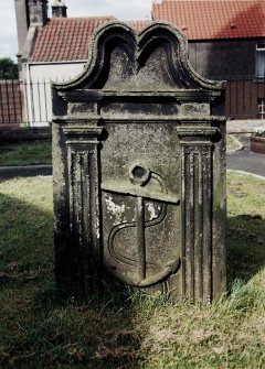 Detail of headstone.