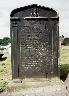 Detail of headstone.