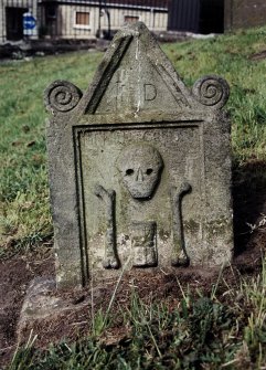 Detail of headstone.